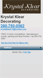 Mobile Screenshot of krystal-klear-decorating.com
